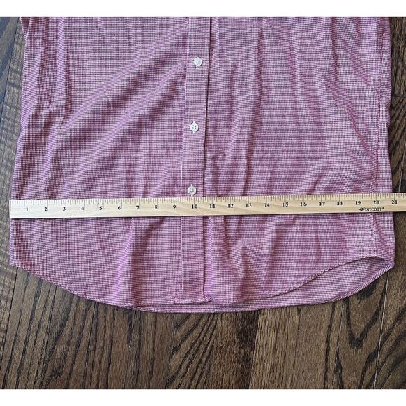 Banana Republic Shirt Mens Medium Standard Fit Red Excellent Condition - Picture 6 of 9
